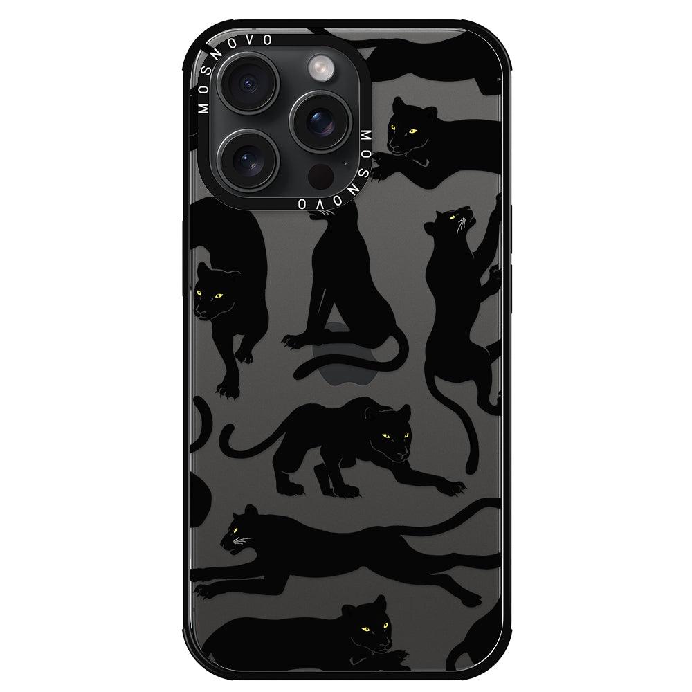 Black Panther Phone Case - iPhone 15 Pro Max Case - MOSNOVO