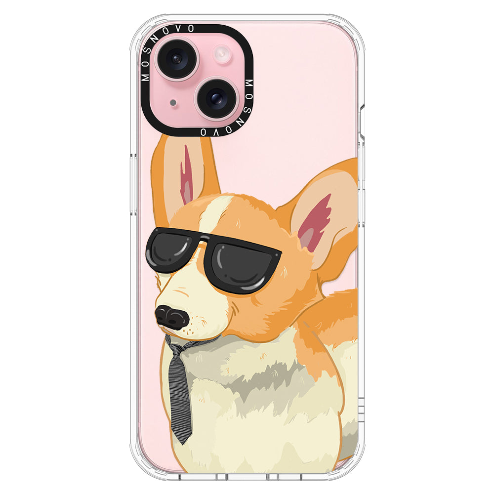 Fluffy Corgi Phone Case - iPhone 15 Plus Case - MOSNOVO