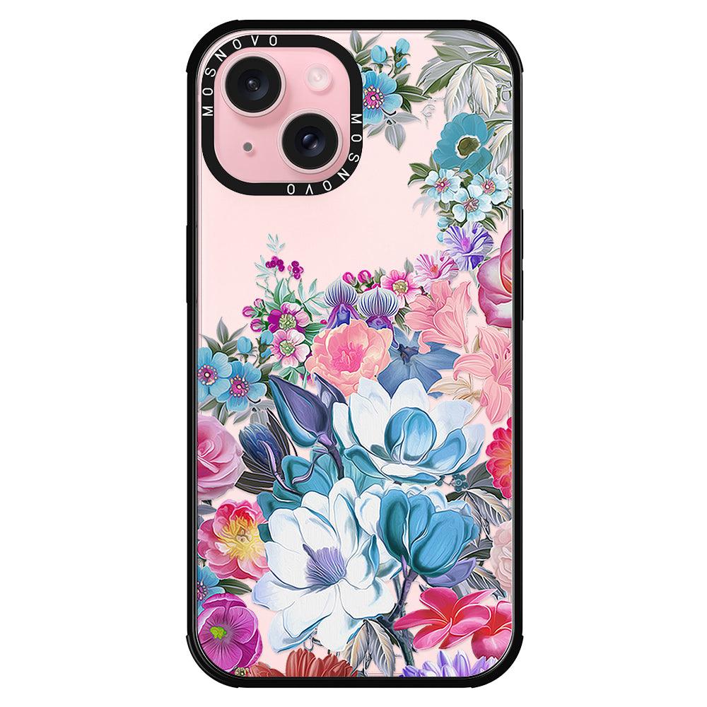 Magnolia Flower Phone Case - iPhone 15 Case - MOSNOVO