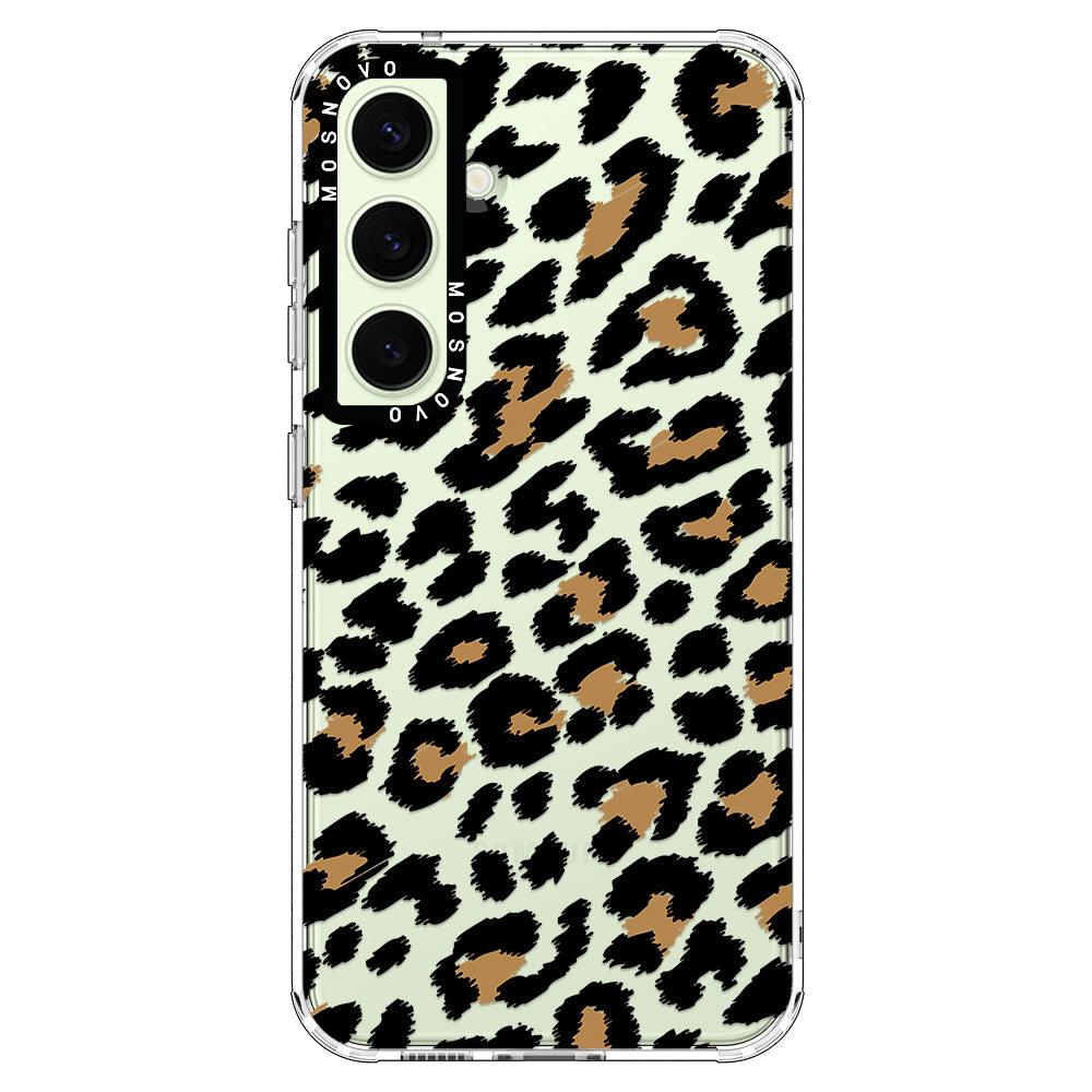 Leopard Print Phone Case - Samsung Galaxy S24 Plus Case - MOSNOVO