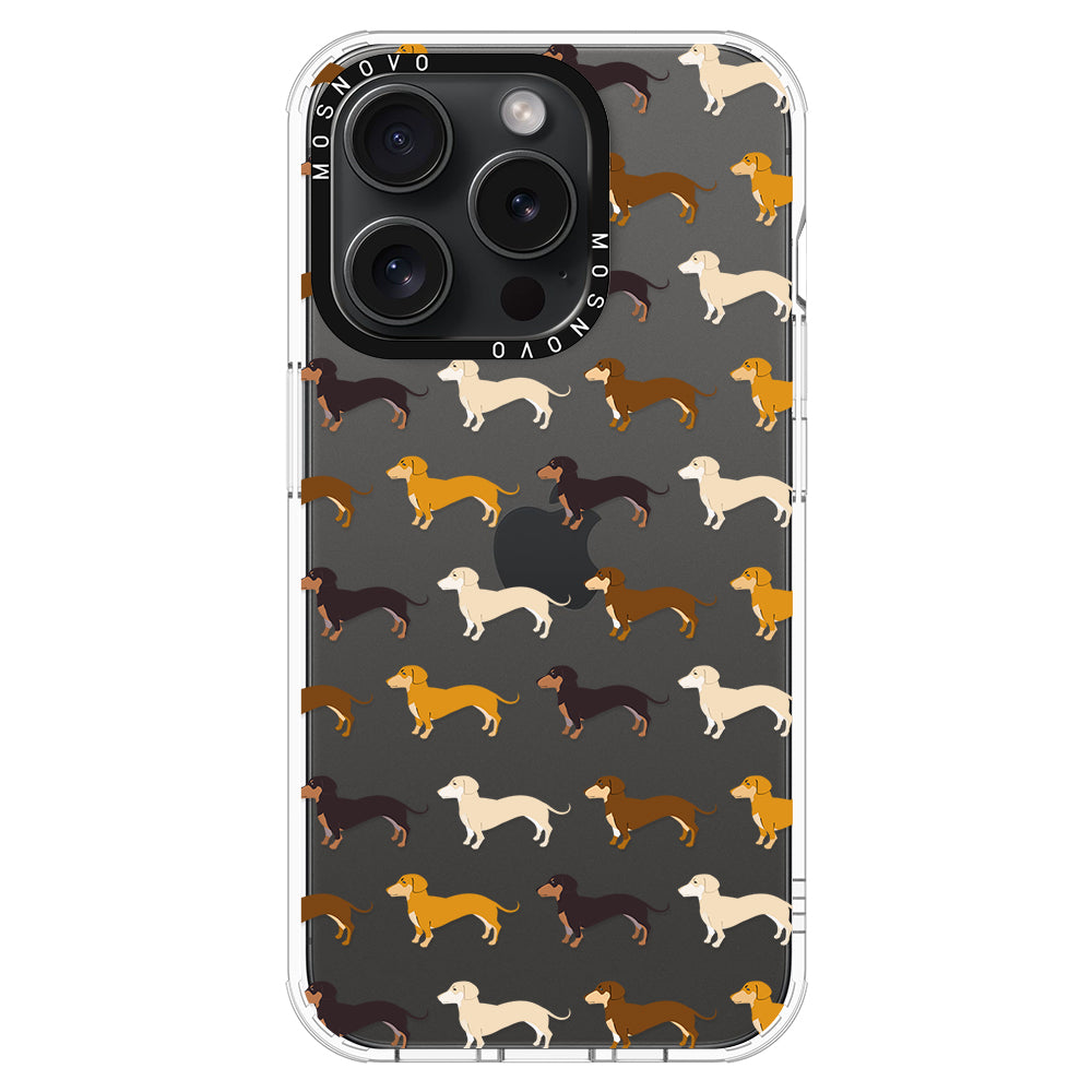 Cute Dachshund Phone Case - iPhone 15 Pro Case - MOSNOVO