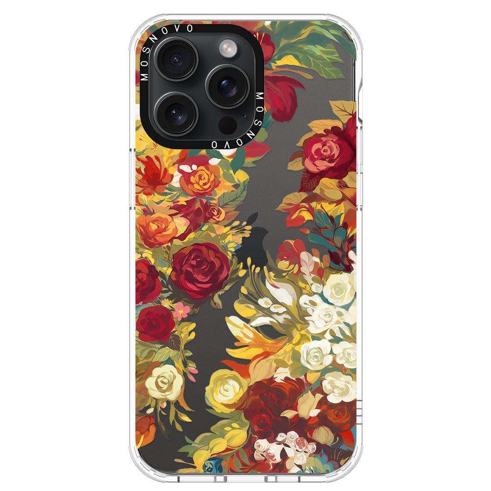 Vintage Flower Garden Phone Case - iPhone 15 Pro Max Case - MOSNOVO