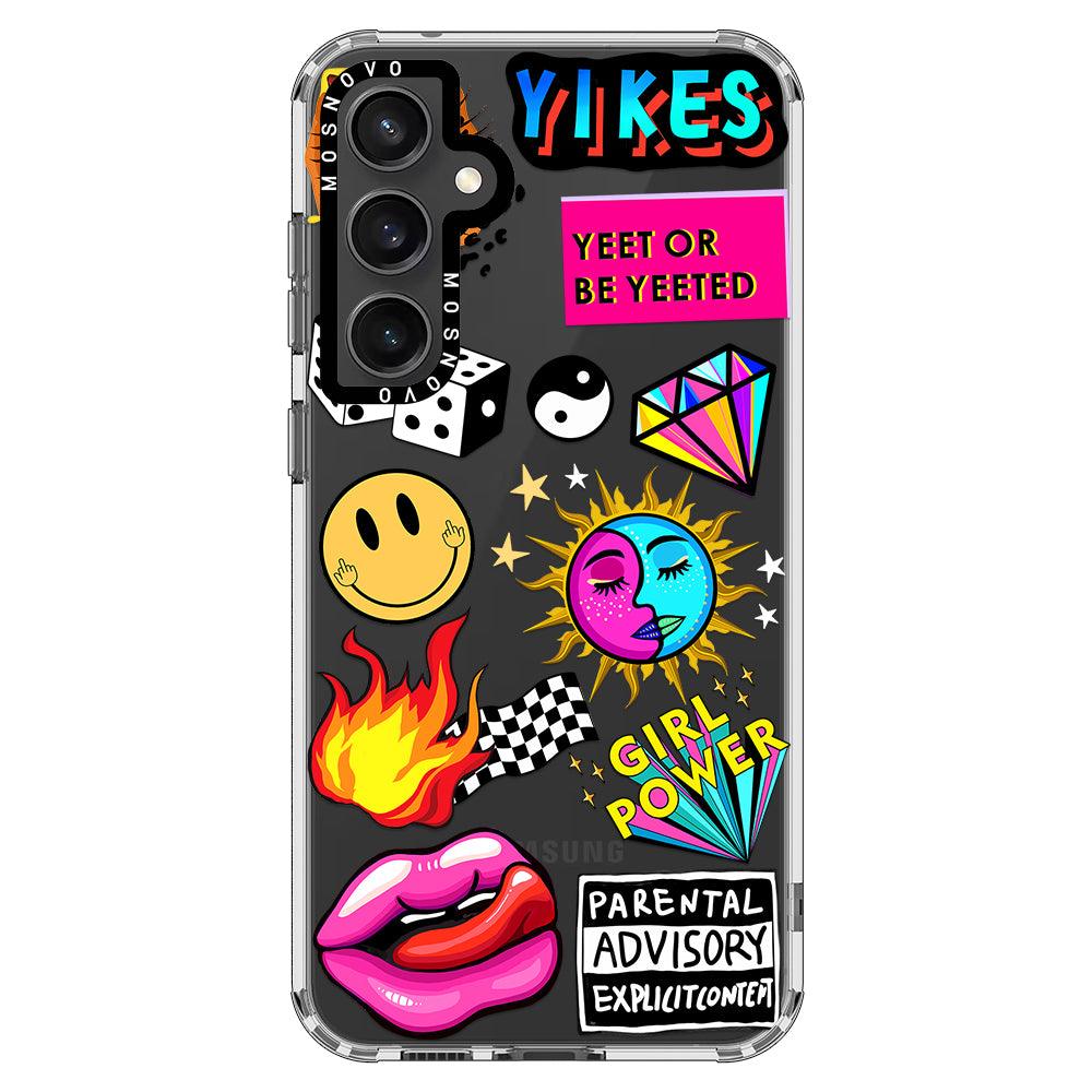 Funky Stickers Phone Case - Samsung Galaxy S23 FE Case