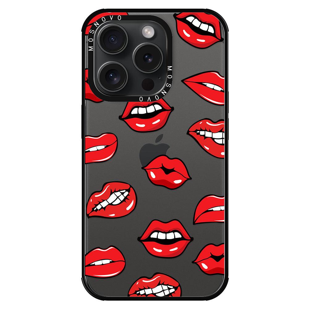 Hot Lips Phone Case - iPhone 15 Pro Case - MOSNOVO