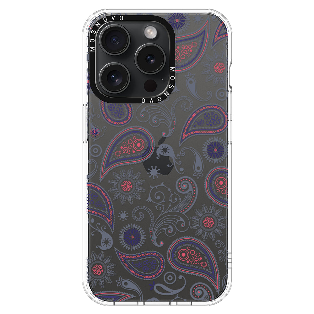 Paisley Phone Case - iPhone 15 Pro Case - MOSNOVO