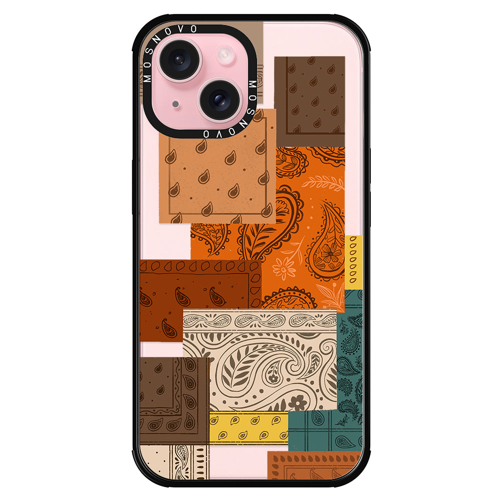 Vintage Paisley Phone Case - iPhone 15 Plus Case - MOSNOVO