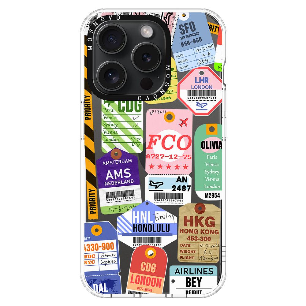 Ticket Label Phone Case - iPhone 15 Pro Case - MOSNOVO