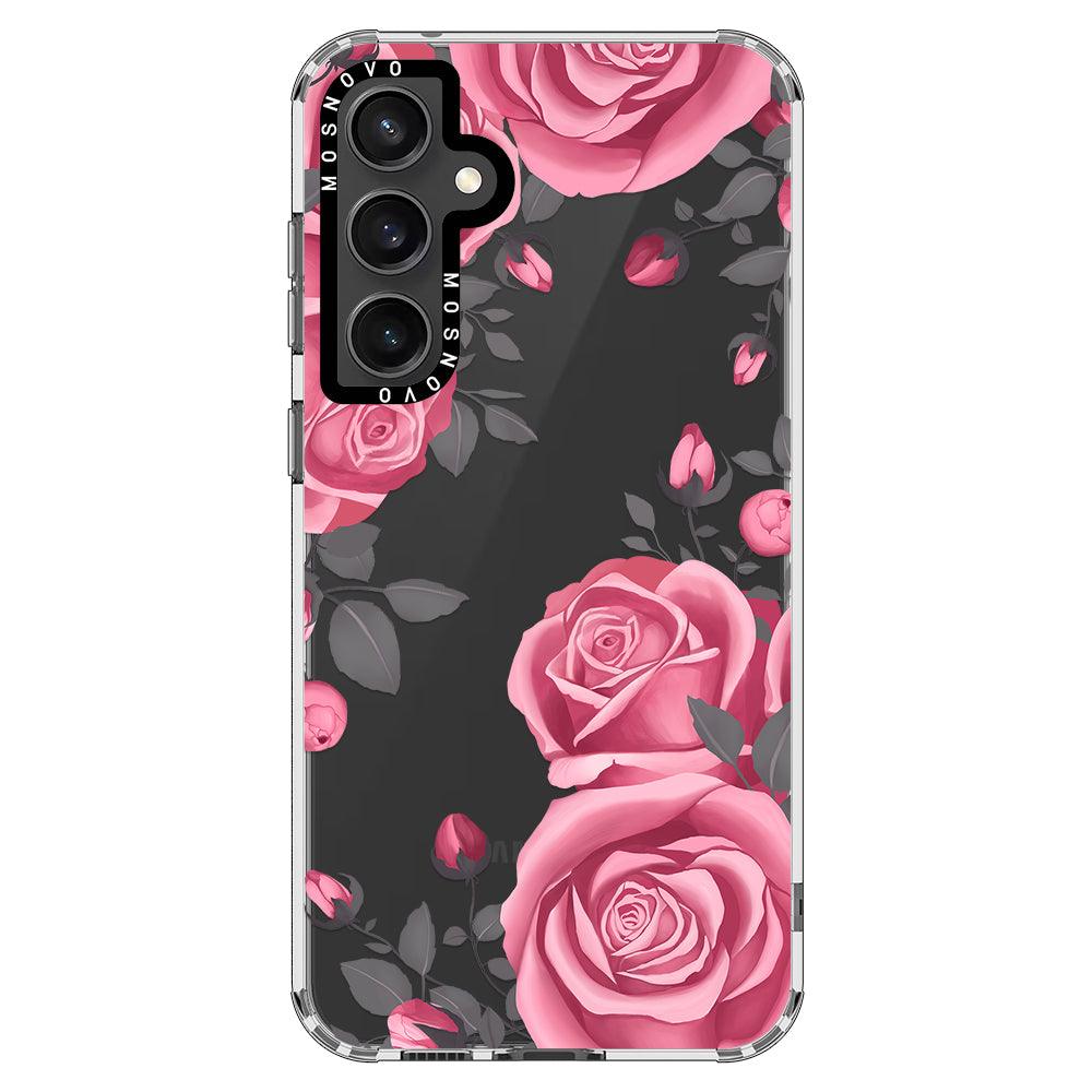 Viva Magenta Flower Phone Case - Samsung Galaxy S23 FE Case