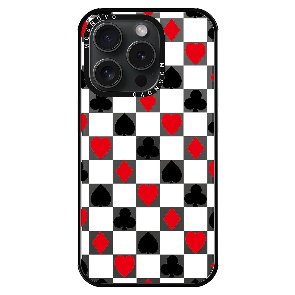 Checker Poker Phone Case - iPhone 15 Pro Case - MOSNOVO