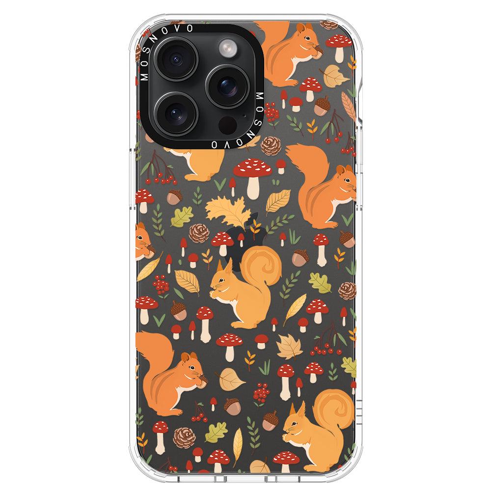 Autumn Squirrel Phone Case - iPhone 15 Pro Max Case - MOSNOVO