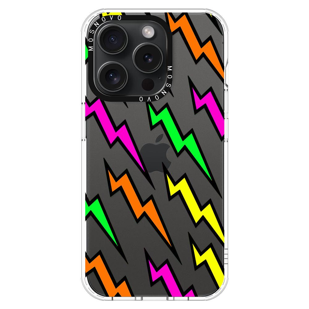 Colorful Lightning Phone Case - iPhone 15 Pro Case - MOSNOVO