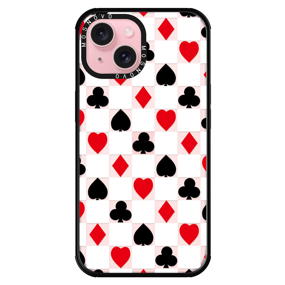 Checker Poker Phone Case - iPhone 15 Case - MOSNOVO