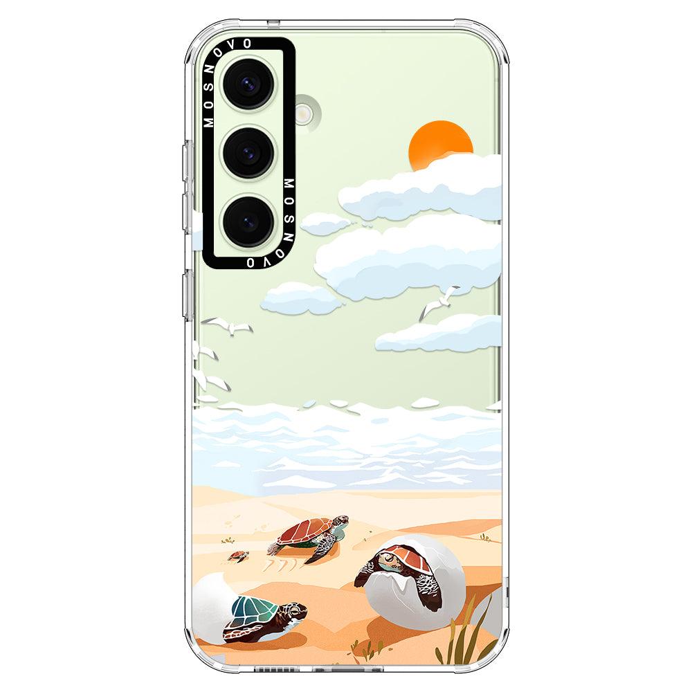 Baby Sea Turtle Phone Case - Samsung Galaxy S24 Case - MOSNOVO