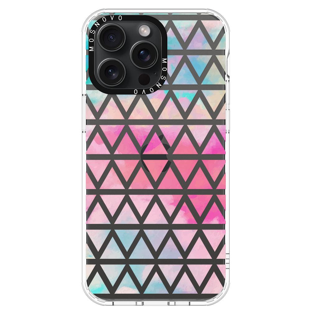 Gradient Triangles Phone Case - iPhone 15 Pro Max Case - MOSNOVO