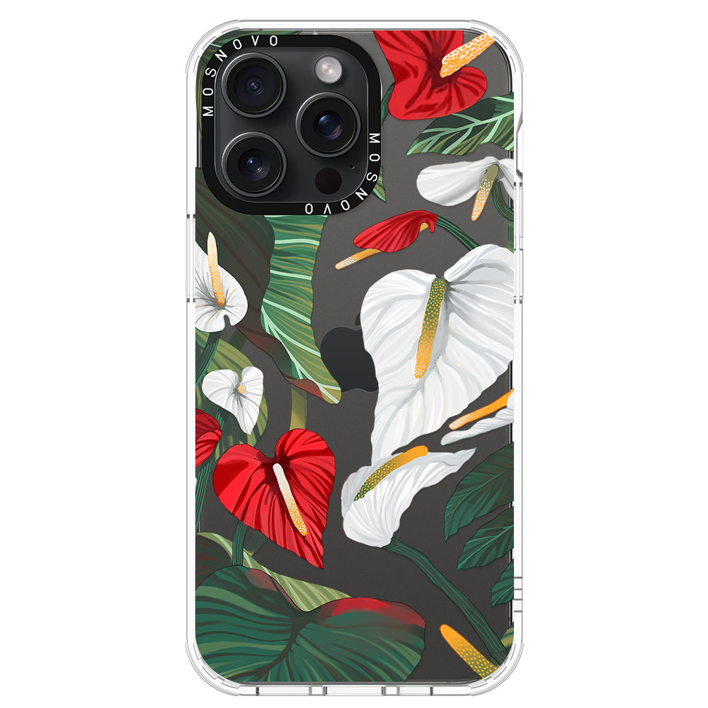 Anthurium Phone Case - iPhone 15 Pro Max Case - MOSNOVO