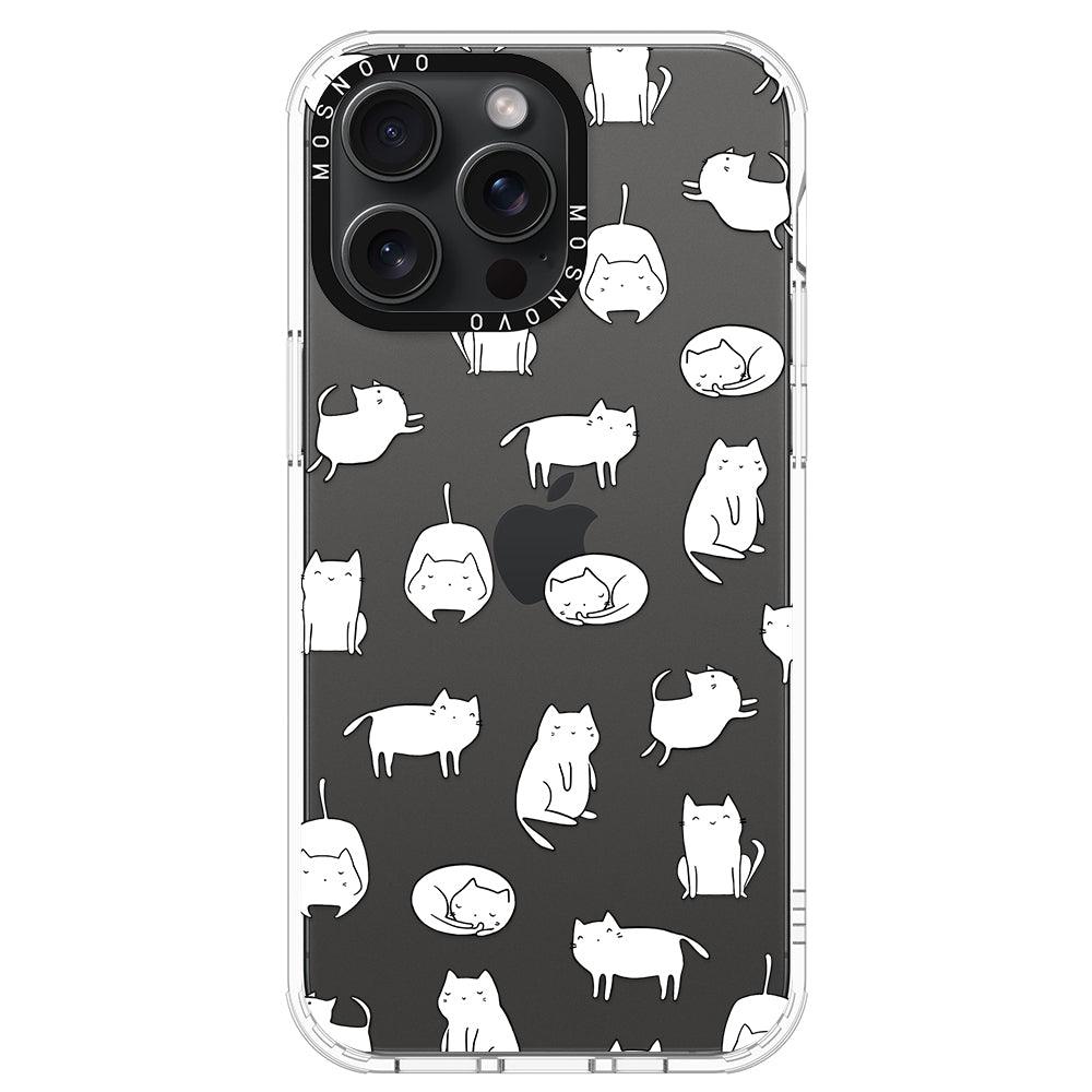 Cute Cats Phone Case - iPhone 15 Pro Max Case - MOSNOVO