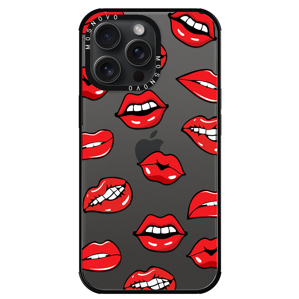 Hot Lips Phone Case - iPhone 15 Pro Max Case - MOSNOVO