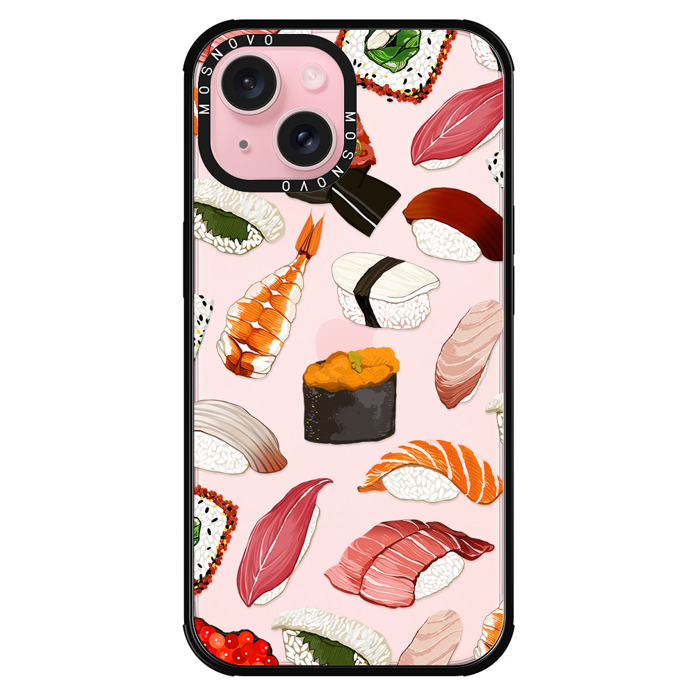 Mixed Sushi Phone Case - iPhone 15 Case - MOSNOVO