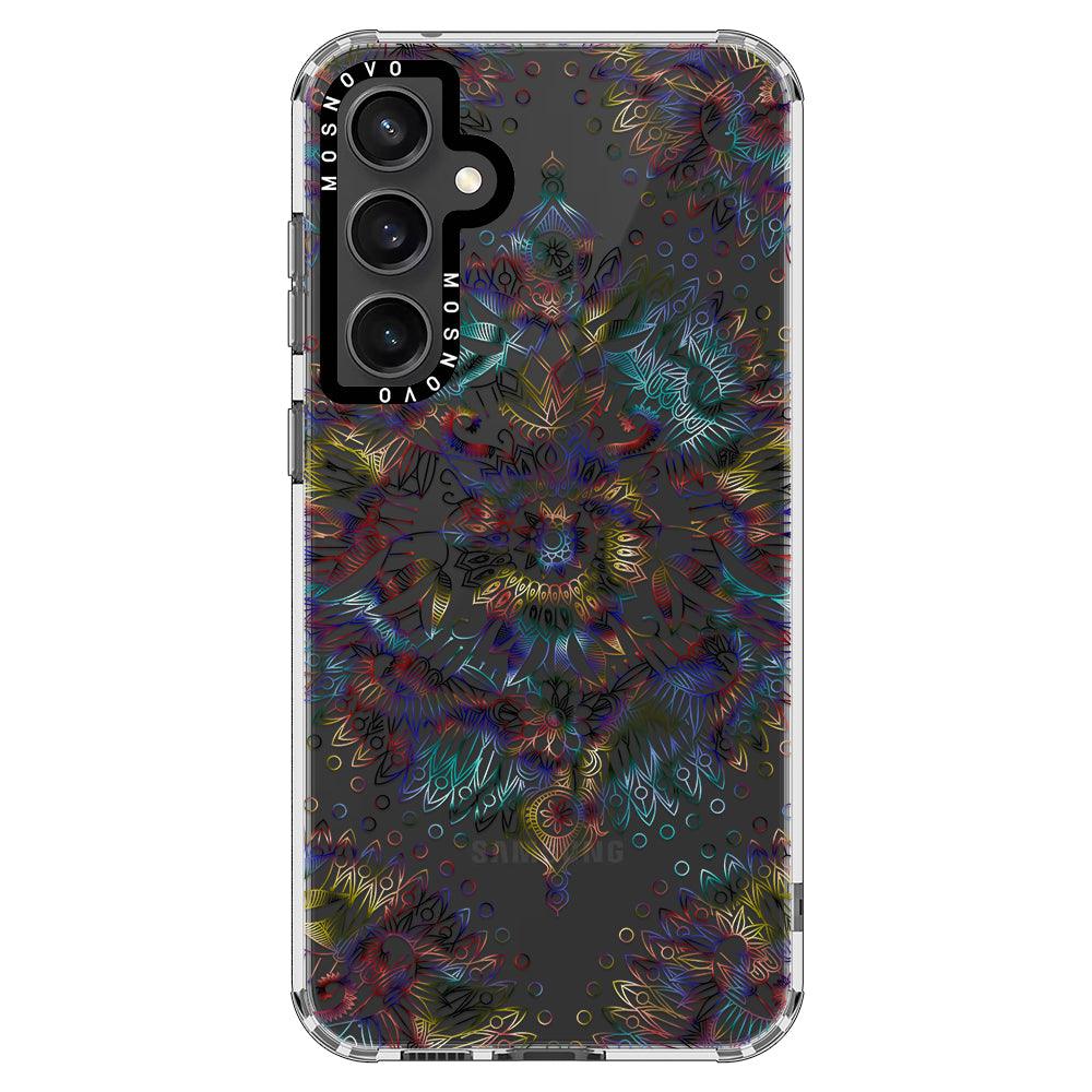 Rainbow Mandala Phone Case - Samsung Galaxy S23 FE Case