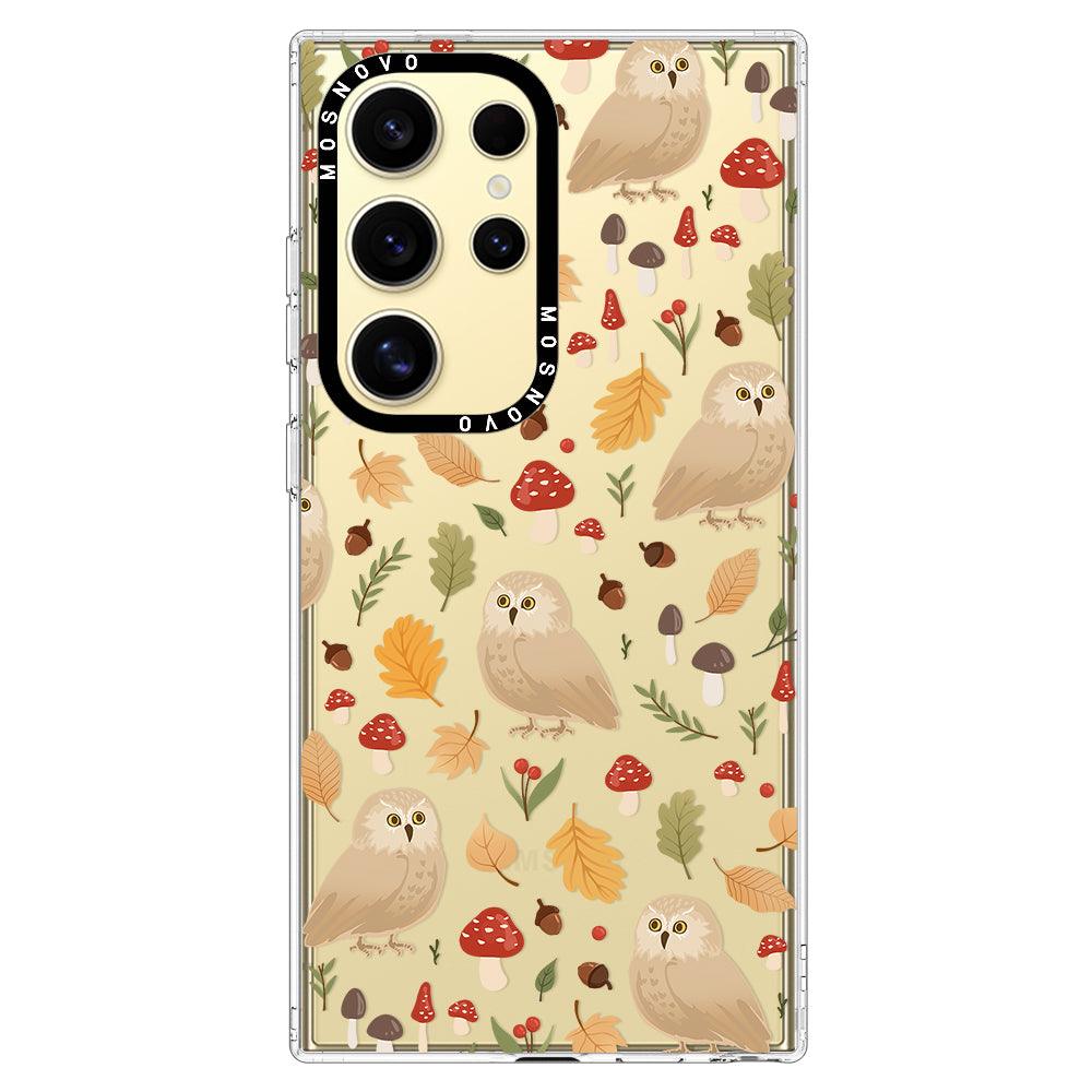 Autumn Owl Phone Case - Samsung Galaxy S24 Ultra Case - MOSNOVO