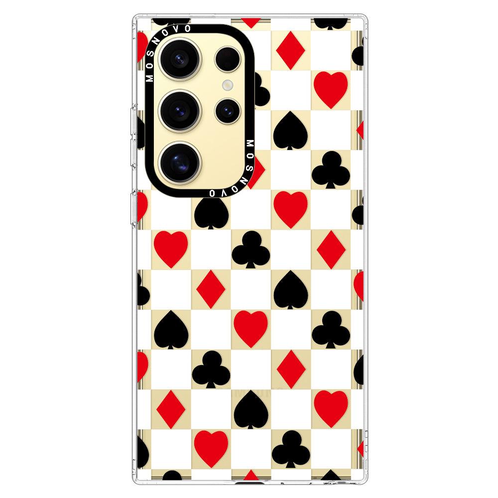 Checker Poker Phone Case - Samsung Galaxy S24 Ultra Case - MOSNOVO