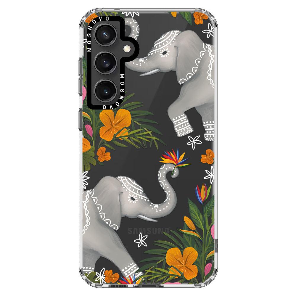 Tribal Elephant Phone Case - Samsung Galaxy S23 FE Case