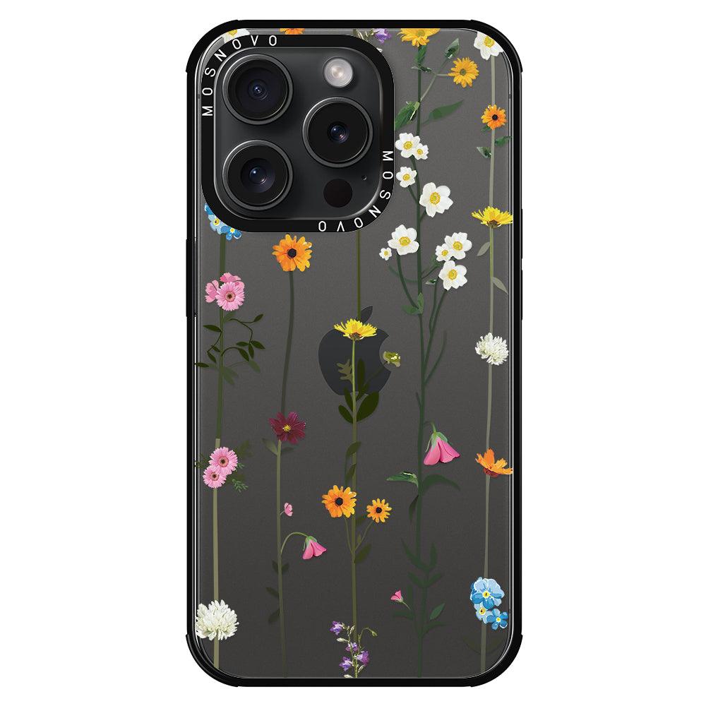 Wildflowers Phone Case - iPhone 15 Pro Case - MOSNOVO