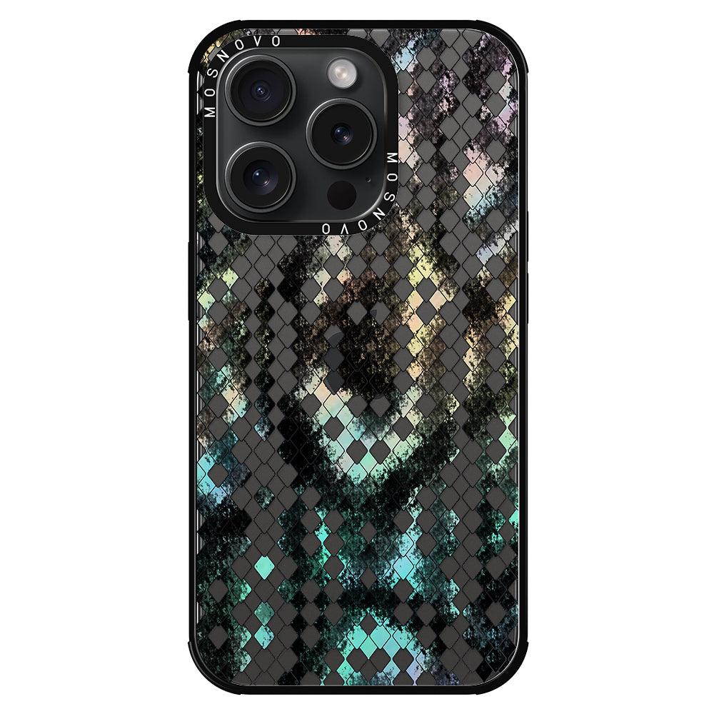 Rainbow Snake Print Phone Case - iPhone 15 Pro Case - MOSNOVO