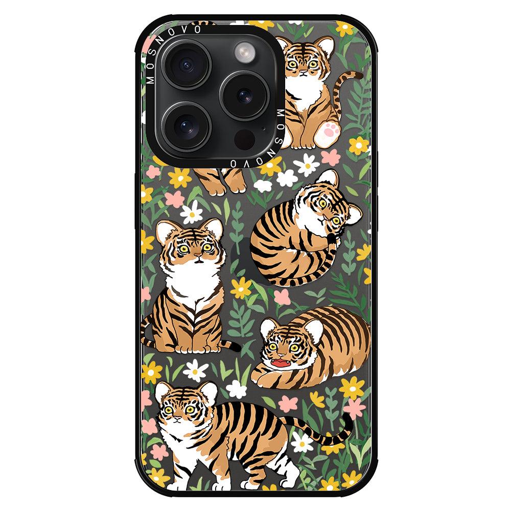 Cute Tiger Phone Case - iPhone 15 Pro Case - MOSNOVO