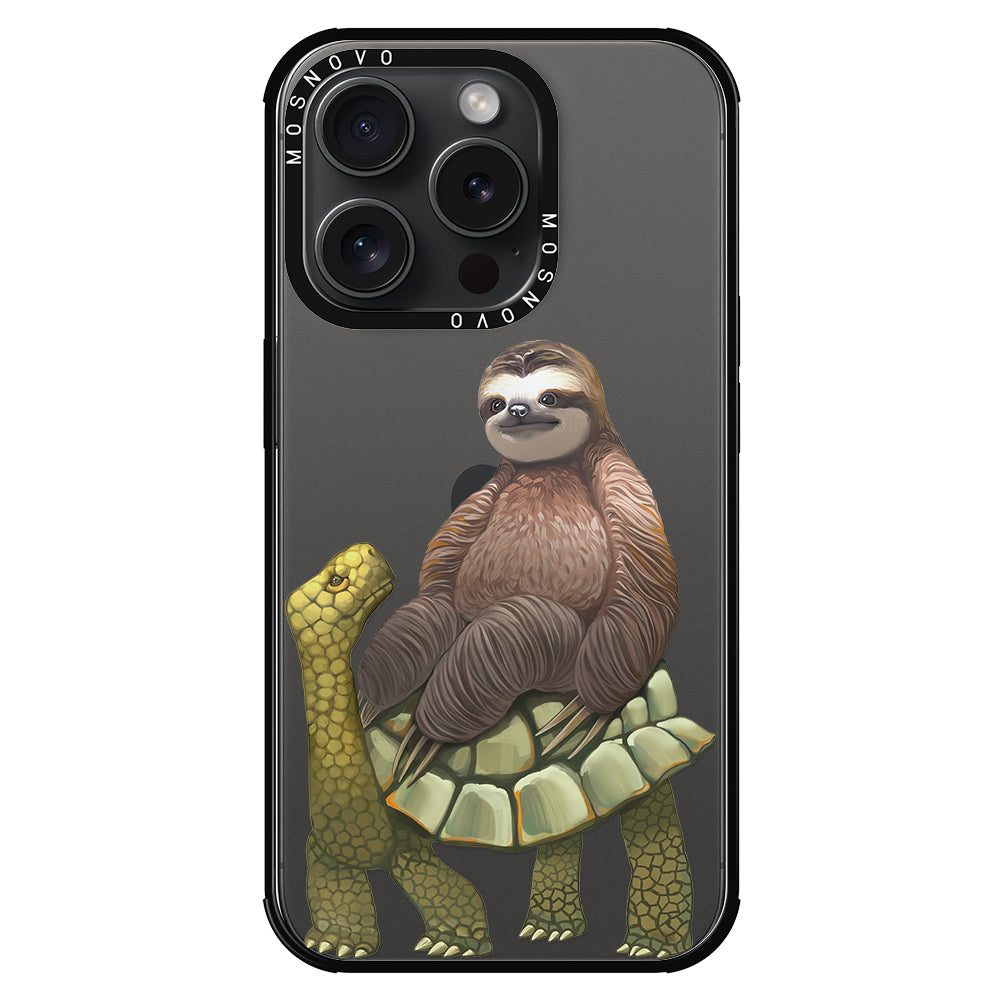 Sloth Turtle Phone Case - iPhone 15 Pro Case - MOSNOVO