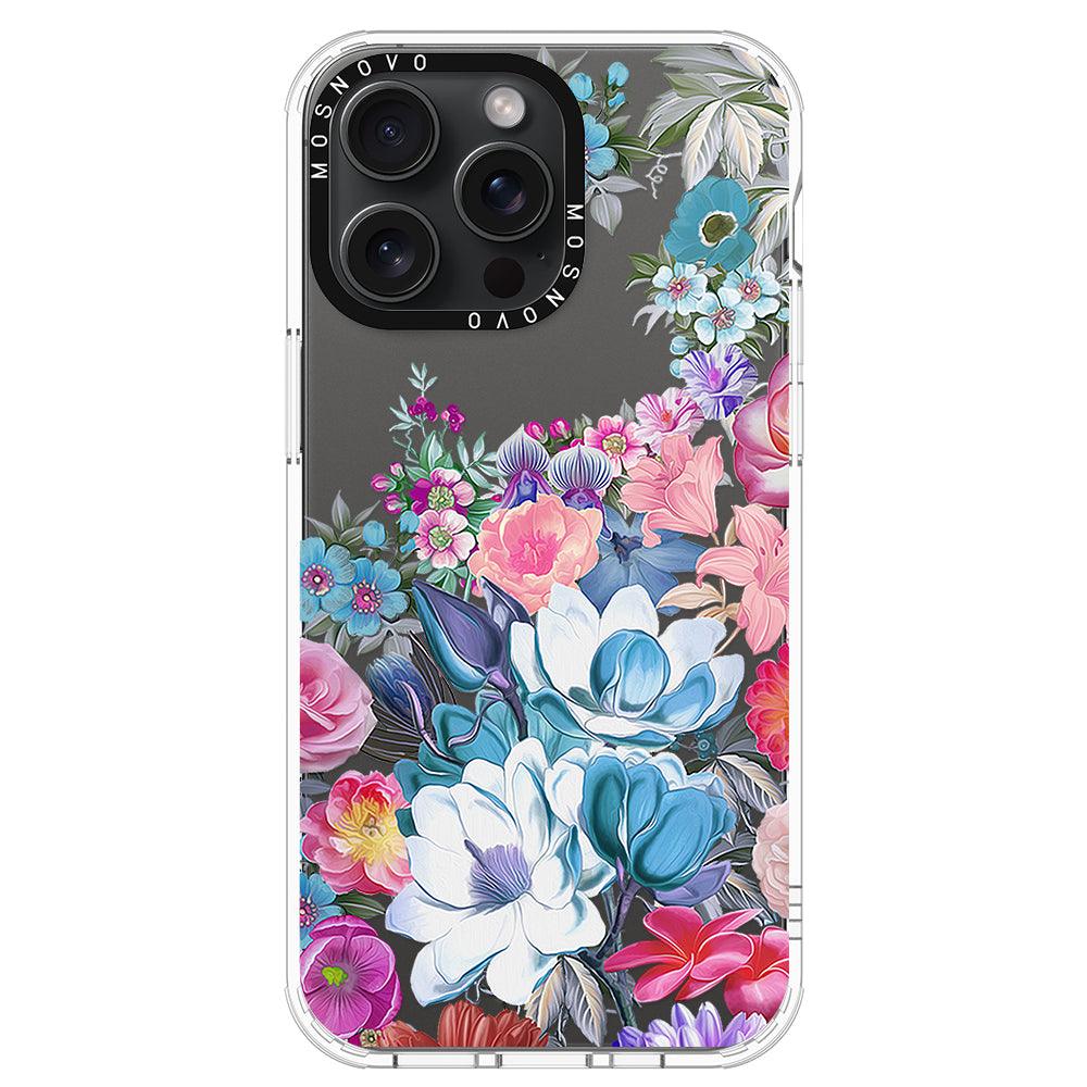 Magnolia Flower Phone Case - iPhone 15 Pro Max Case - MOSNOVO