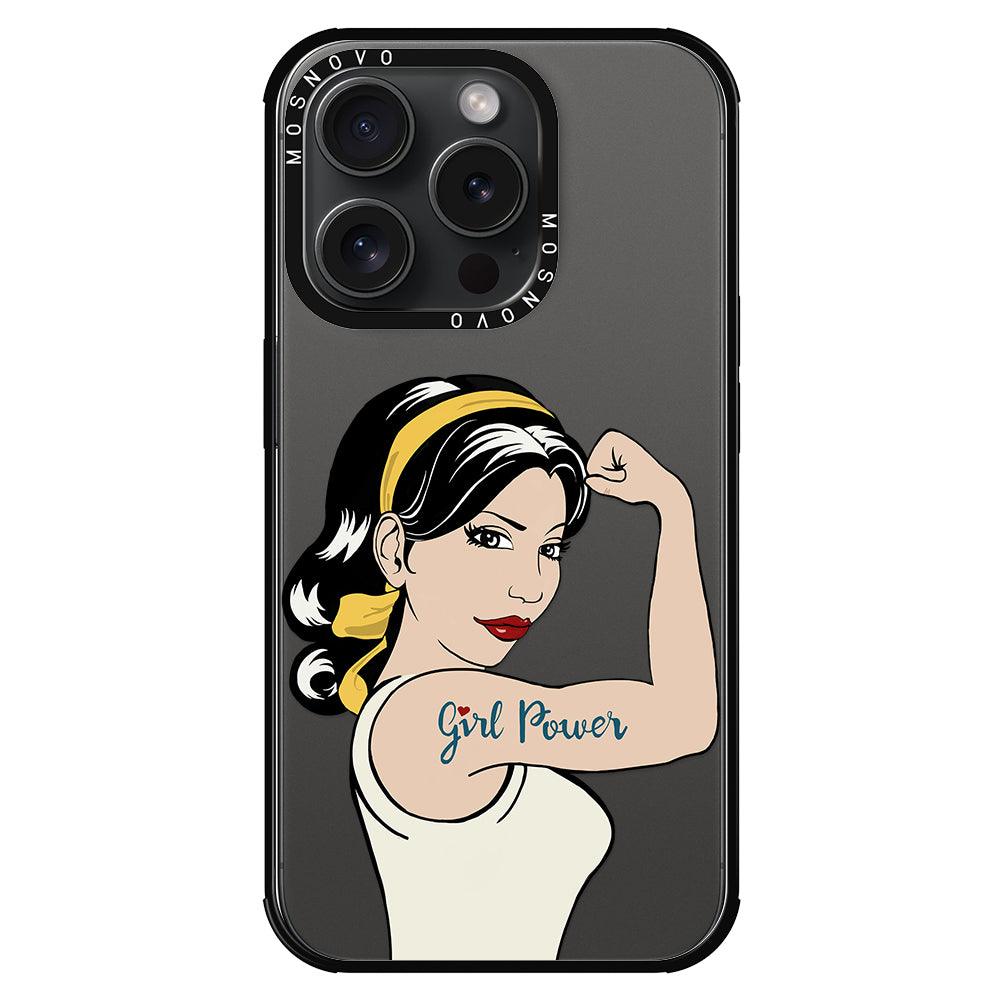 Girl Power Phone Case - iPhone 15 Pro Case - MOSNOVO