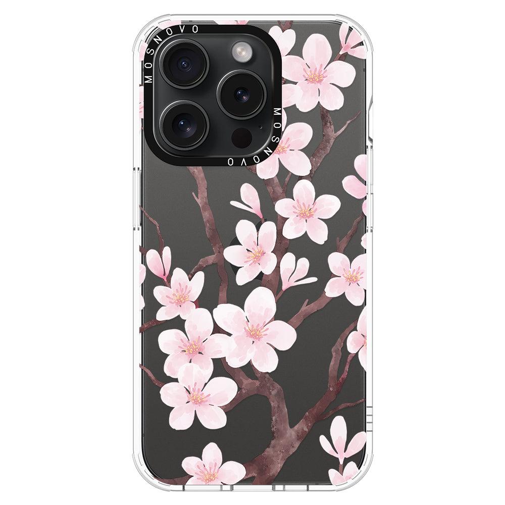 Cherry Blossom Flower Phone Case - iPhone 15 Pro Case - MOSNOVO