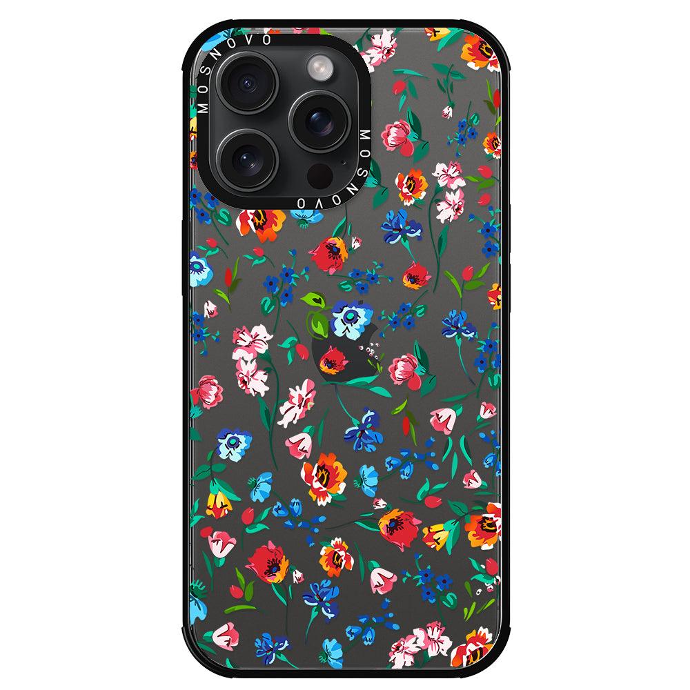 Little Wild Flower Phone Case - iPhone 15 Pro Max Case - MOSNOVO