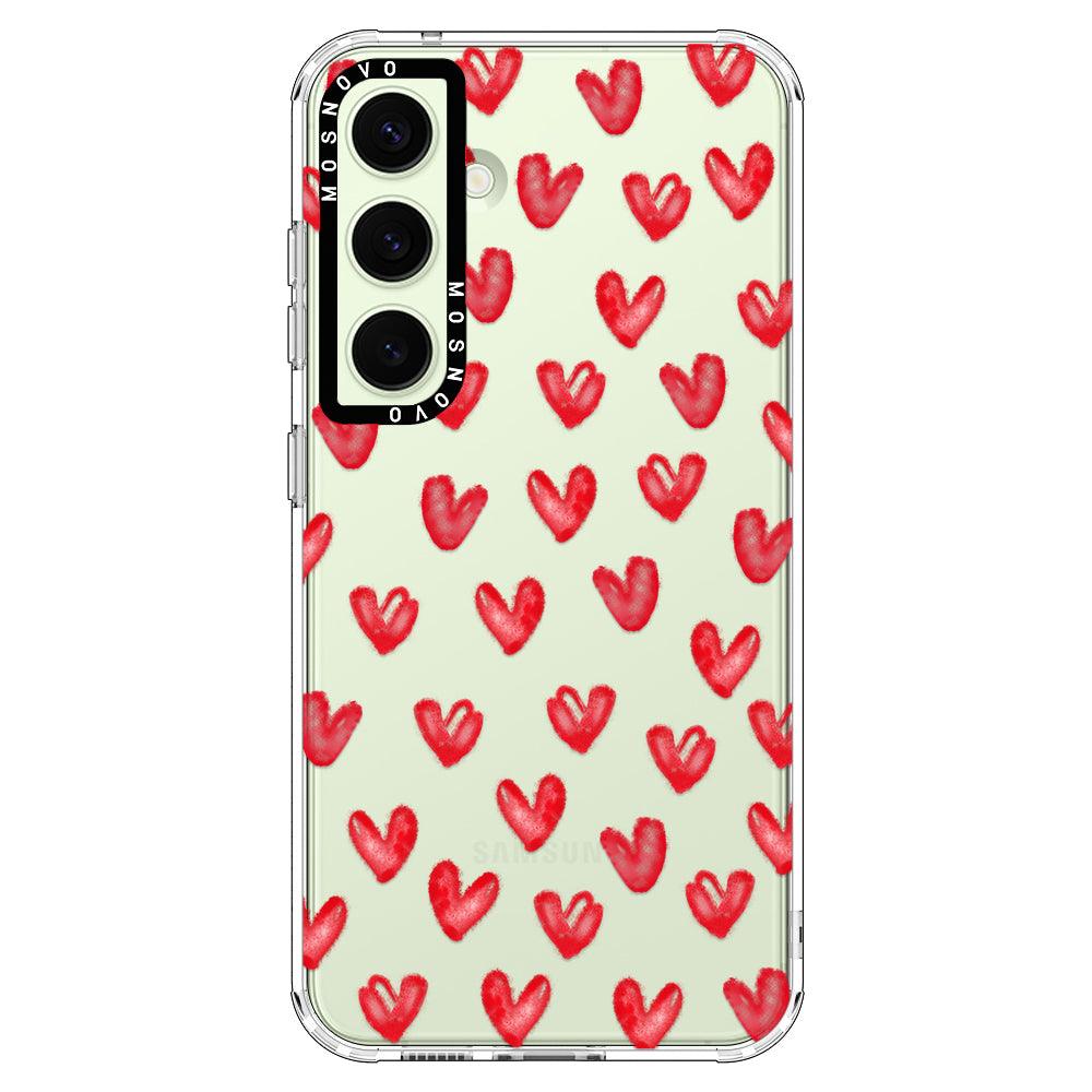 Cute Little Heart Phone Case - Samsung Galaxy S24 Plus Case - MOSNOVO