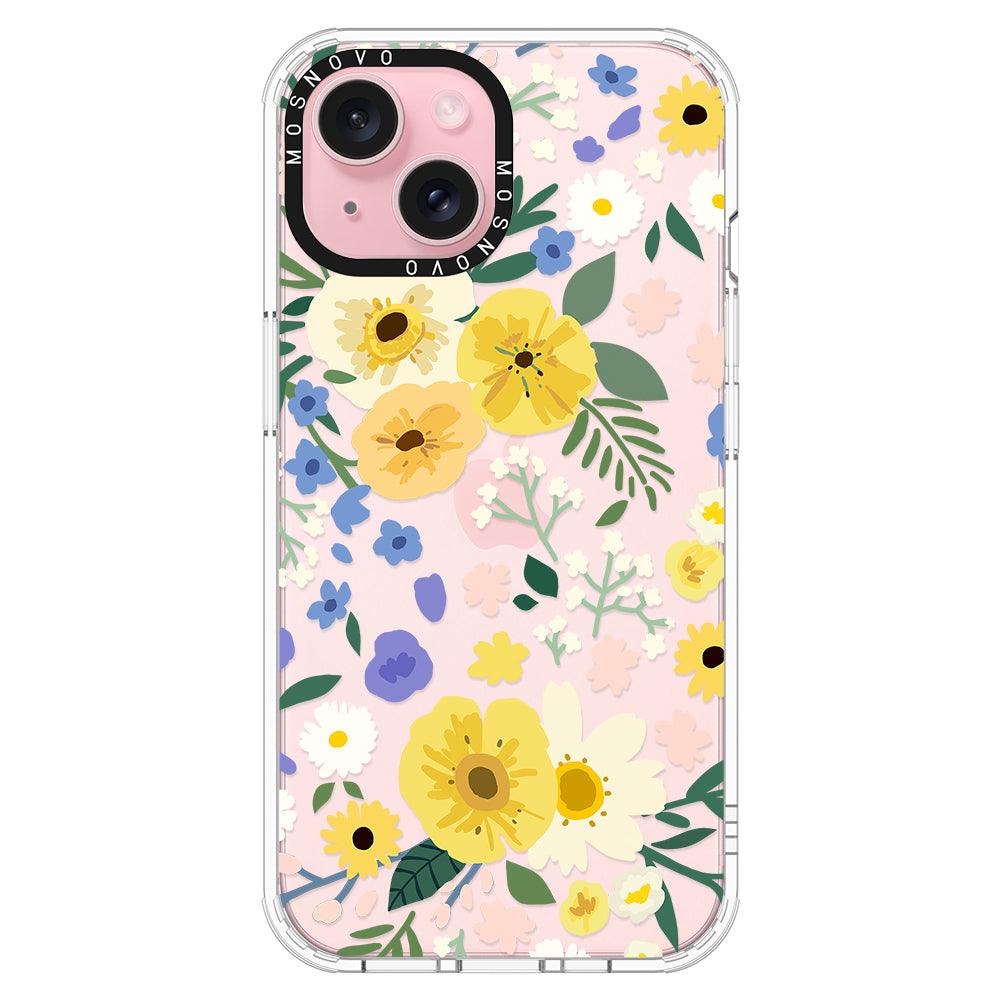 Spring Wild Floral Phone Case - iPhone 15 Plus Case - MOSNOVO