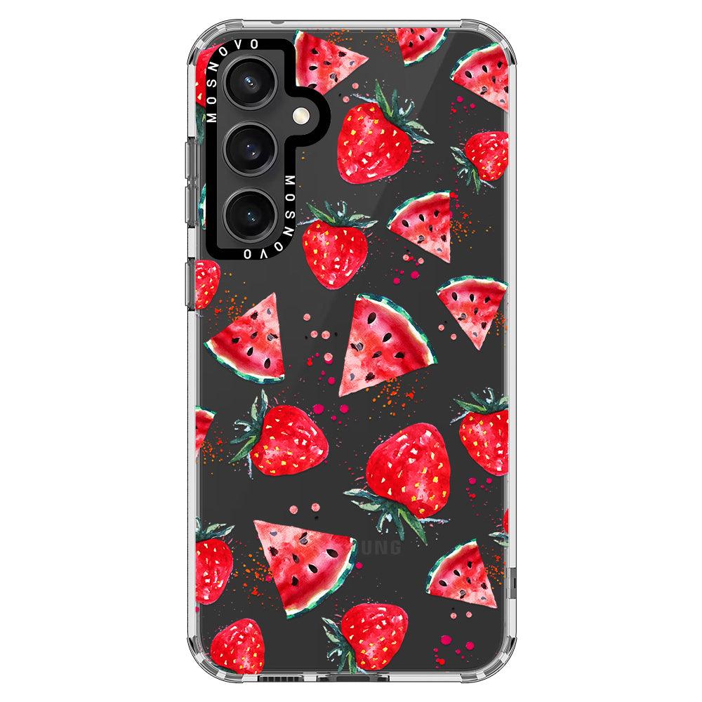 Watermelon Strawberry Phone Case - Samsung Galaxy S23 FE Case