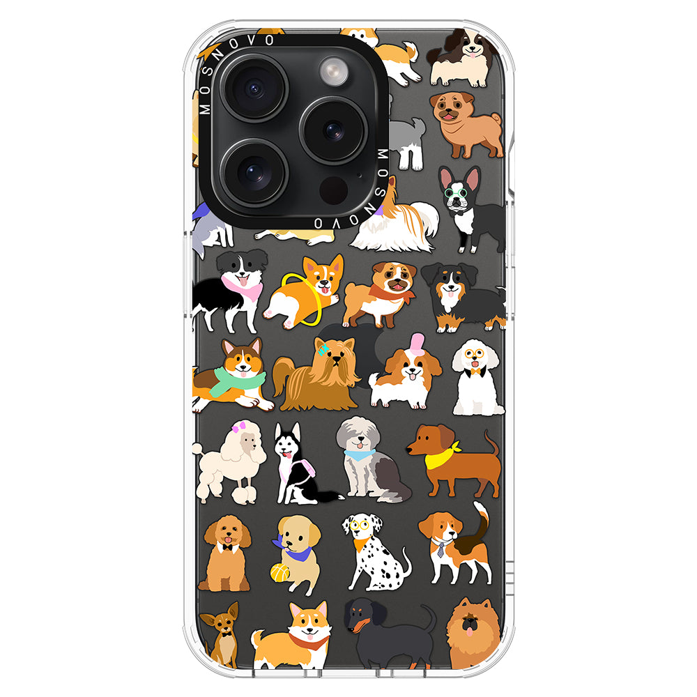 Cute Puppy Phone Case - iPhone 15 Pro Case - MOSNOVO