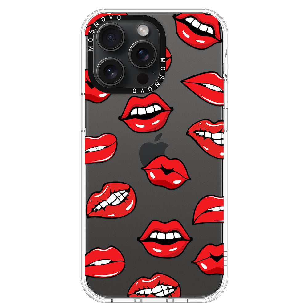 Hot Lips Phone Case - iPhone 15 Pro Max Case - MOSNOVO