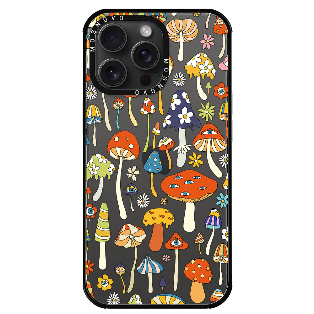 Mushroom Art Phone Case - iPhone 15 Pro Max Case - MOSNOVO