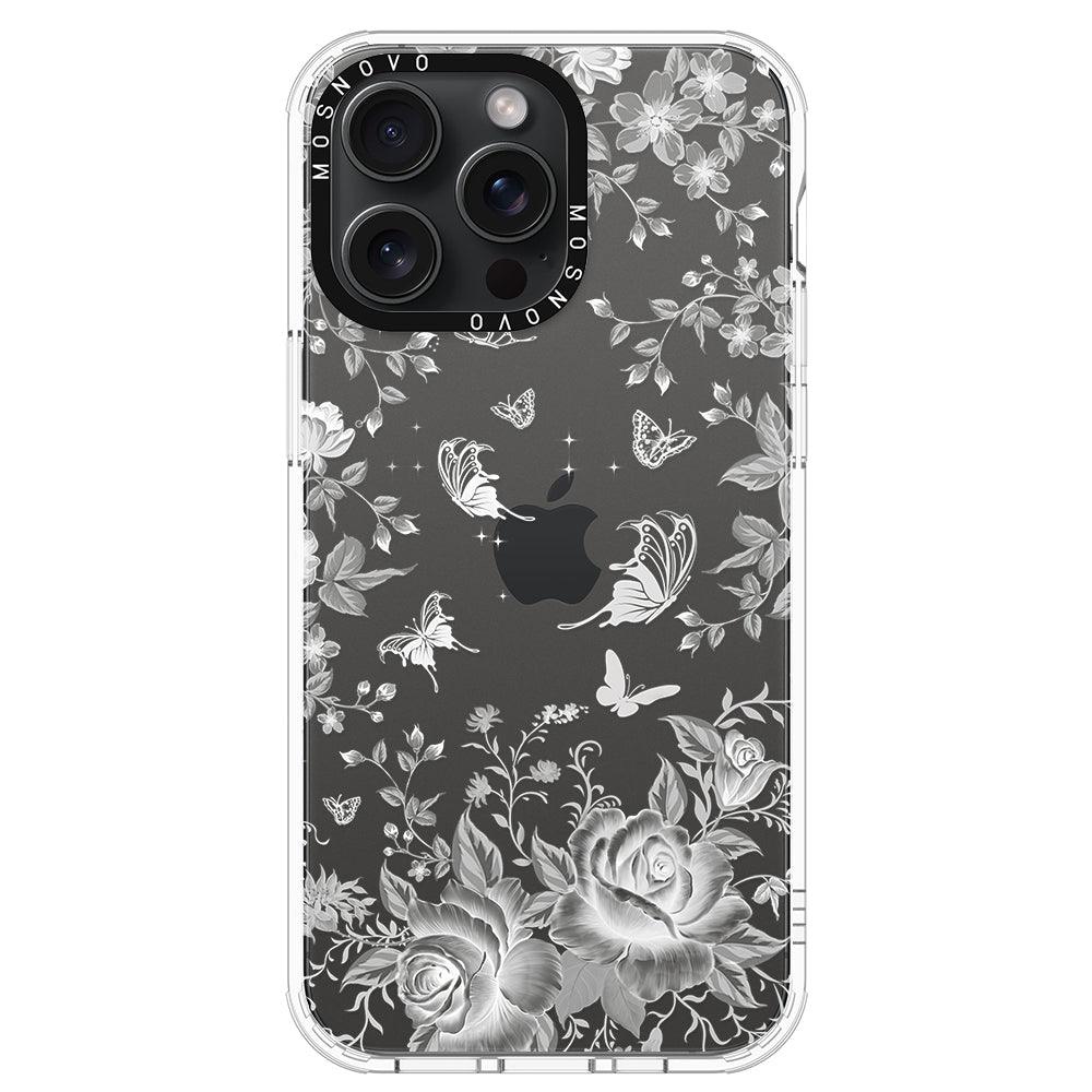 Fairy White Garden Phone Case - iPhone 15 Pro Max Case - MOSNOVO