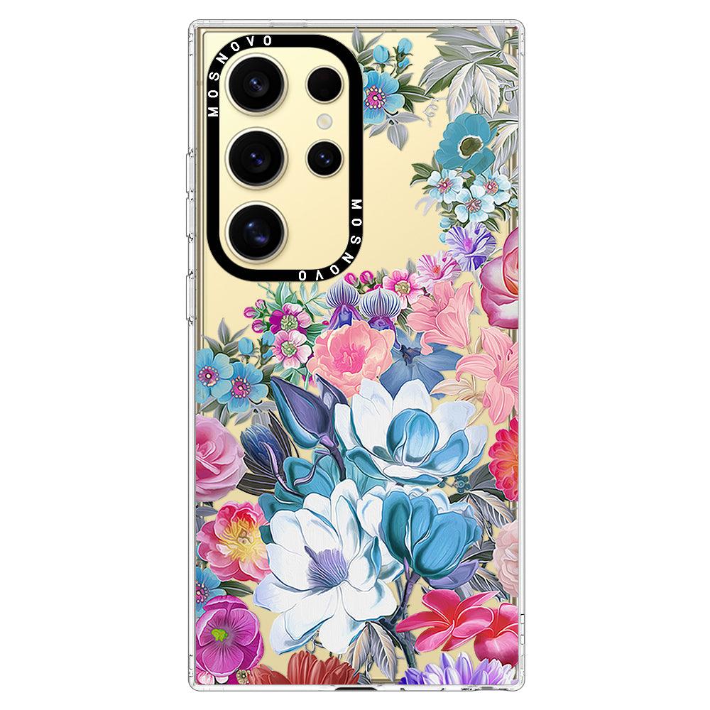 Magnolia Flower Phone Case - Samsung Galaxy S24 Ultra Case - MOSNOVO