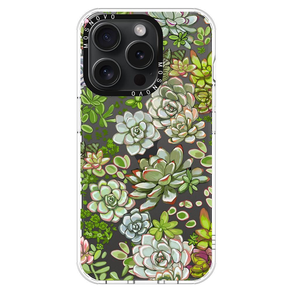 Succulent Phone Case - iPhone 15 Pro Case - MOSNOVO