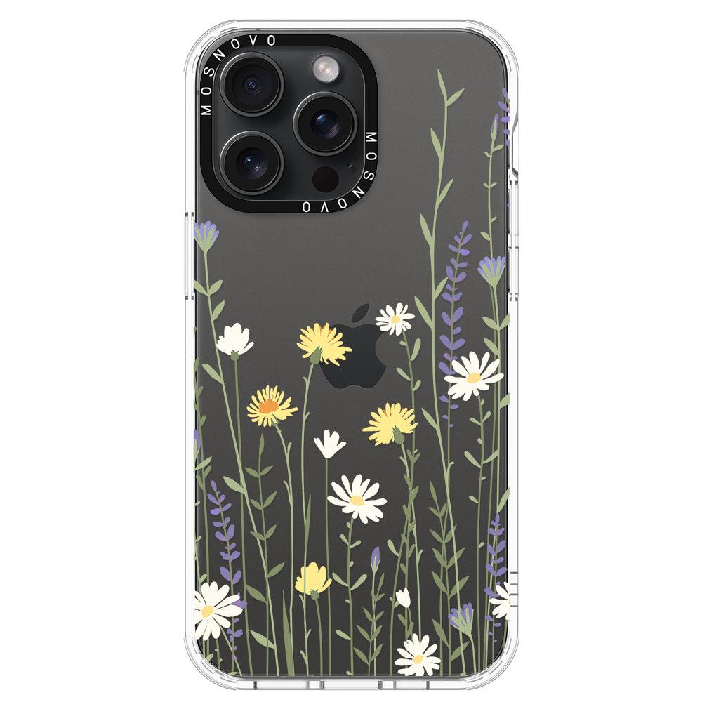 Wild Meadow Floral Phone Case - iPhone 15 Pro Max Case - MOSNOVO