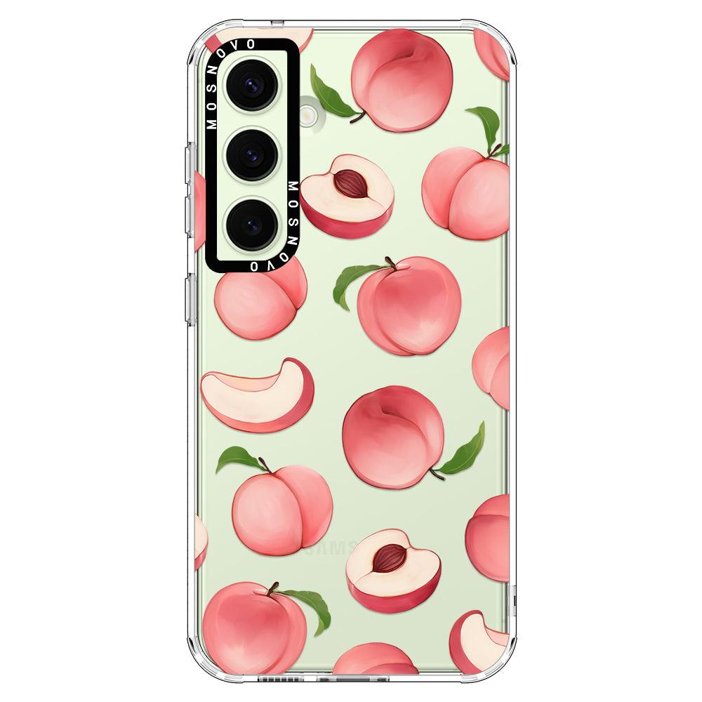 Cute Peach Phone Case - Samsung Galaxy S24 Plus Case - MOSNOVO