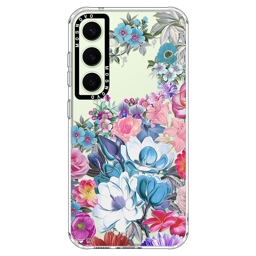 Magnolia Flower Phone Case - Samsung Galaxy S24 Plus Case - MOSNOVO