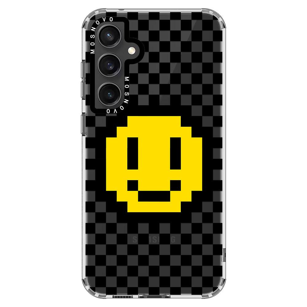 Smile Checkered Phone Case - Samsung Galaxy S23 FE Case