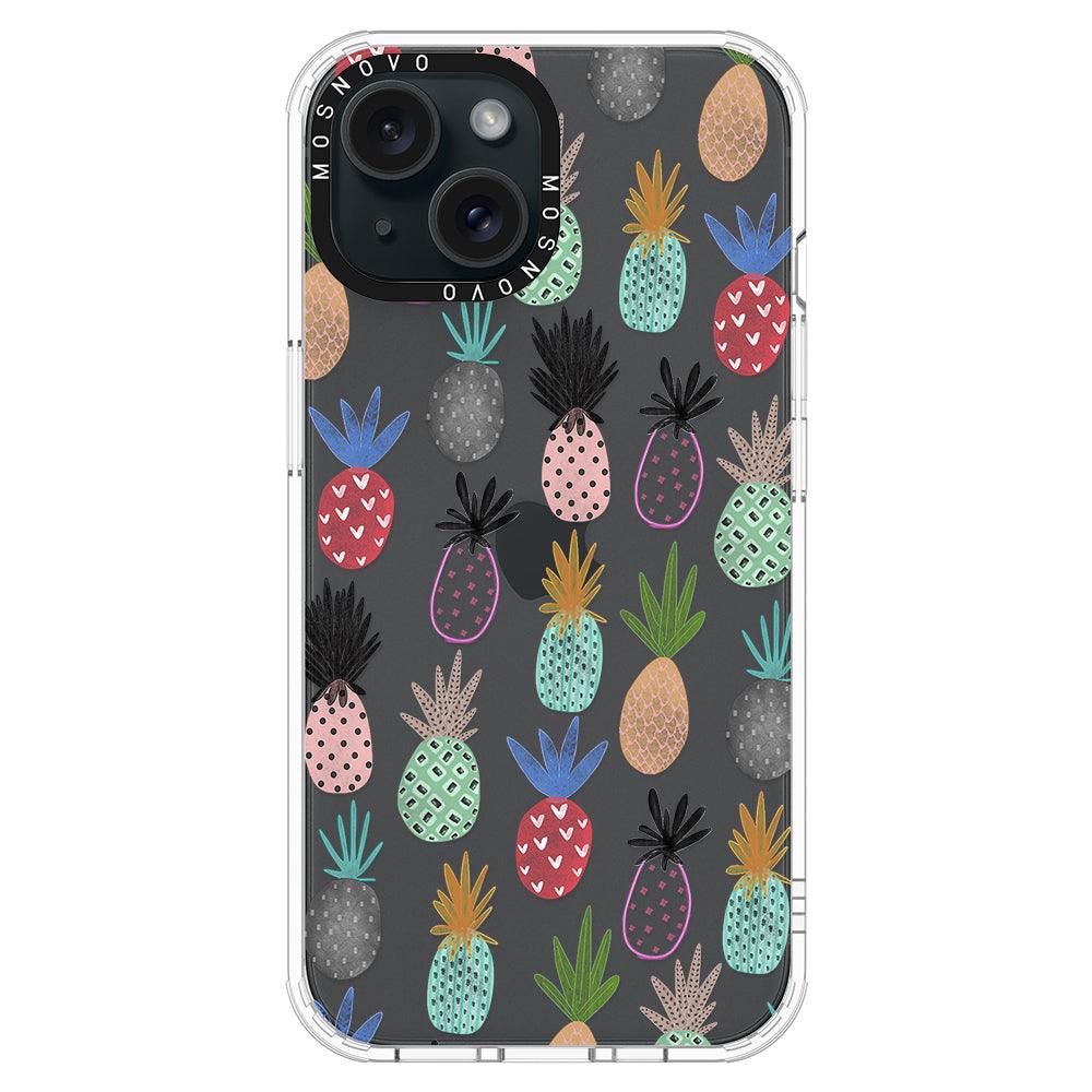 Cute Pineapple Phone Case - iPhone 15 Plus Case - MOSNOVO