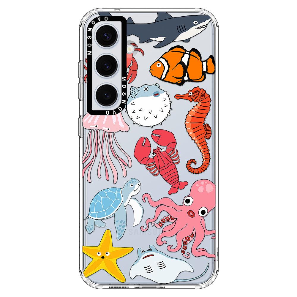 Cute Sea Animal Phone Case - Samsung Galaxy S24 Plus Case - MOSNOVO