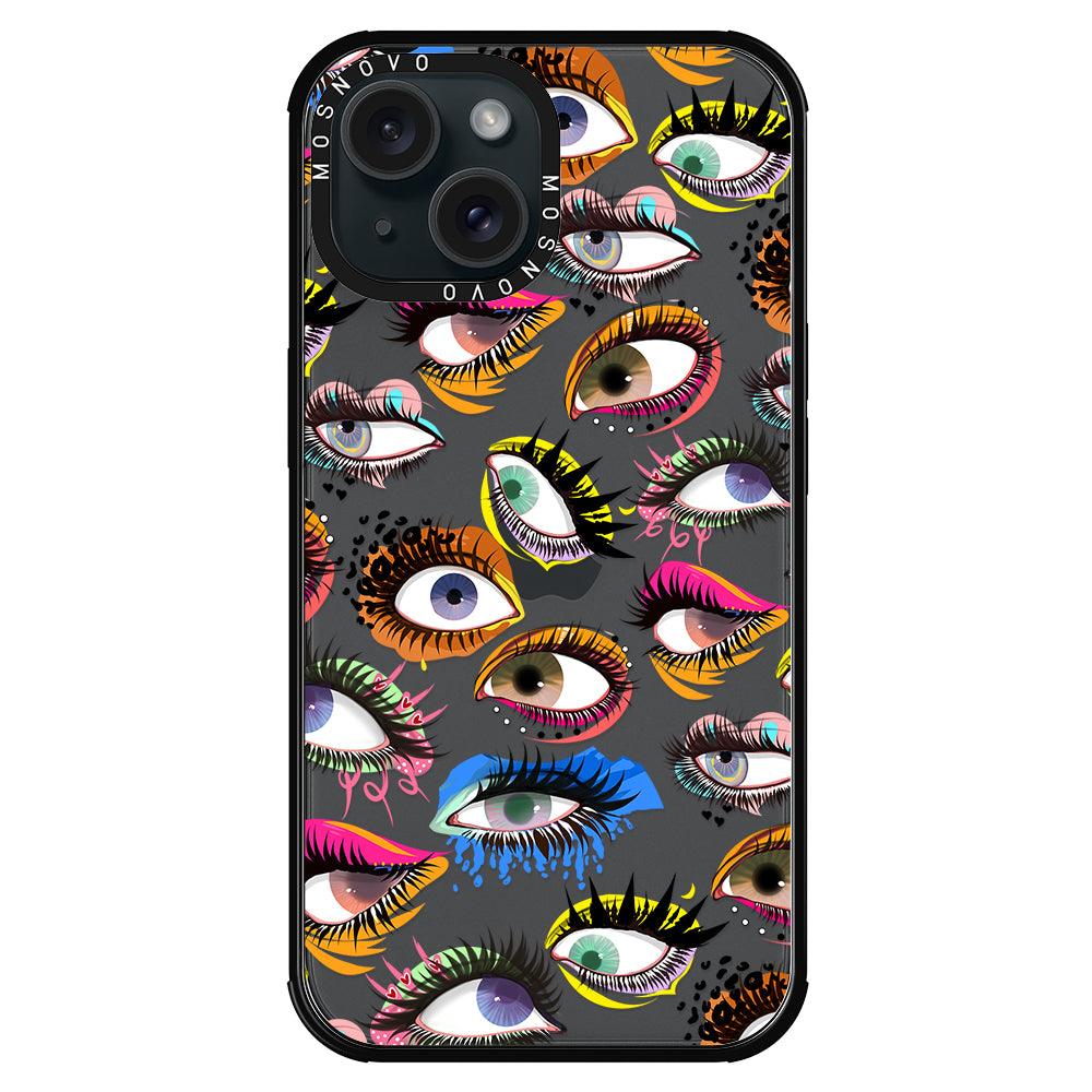 Eyes Phone Case - iPhone 15 Plus Case - MOSNOVO